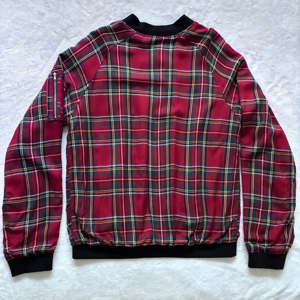 SANCTUARY Tartan Plaid Bomber Jacket--EUC--L - Picture 8 of 16
